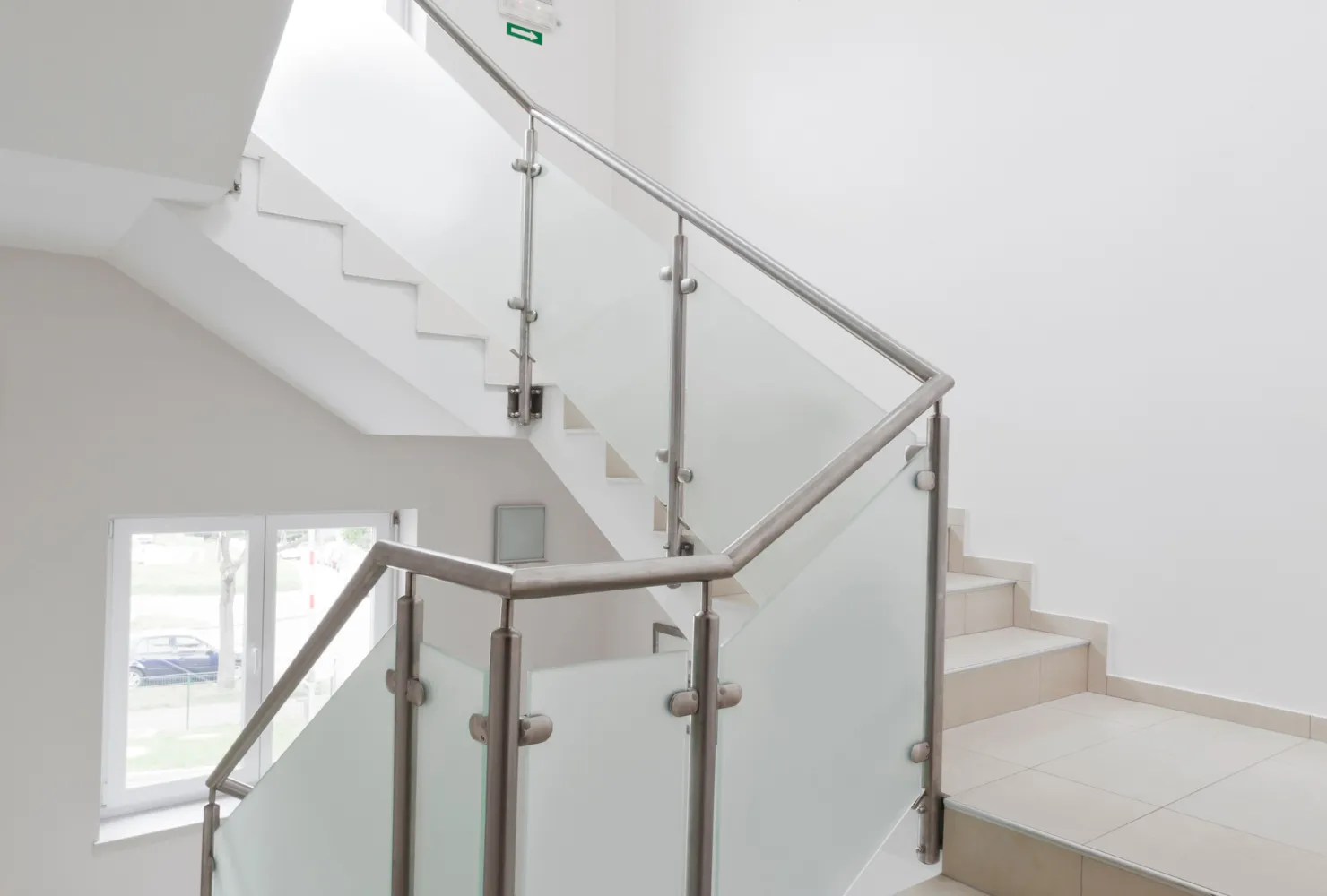 HOA interior stairwell painting project featuring freshly painted walls and railings by Best Painting LA