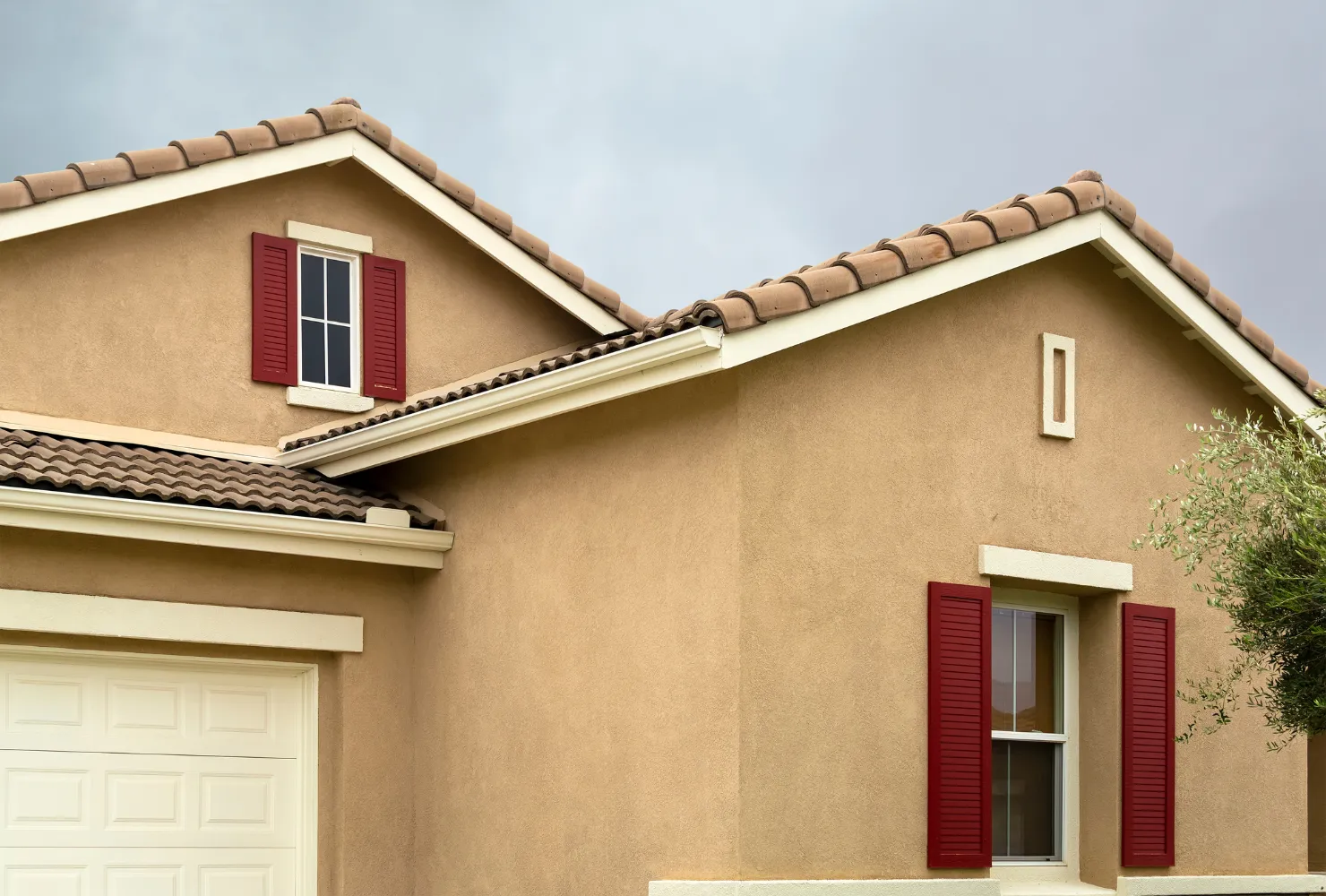 Professional stucco crack repair on residential home exterior in Los Angeles CA